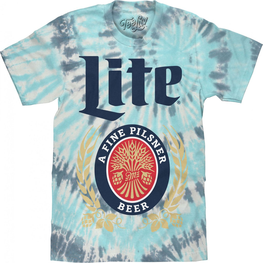 Miller Lite Logo Tie-Dye T-Shirt Image 1