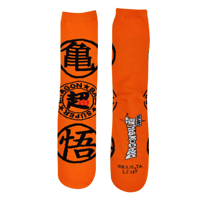 Dragon Ball Z Super Kanji Crew Socks Image 2