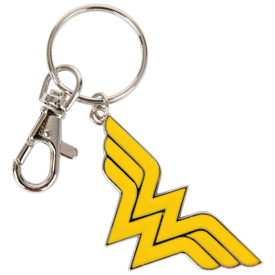 Wonder Woman Logo Metal Keychain Image 1