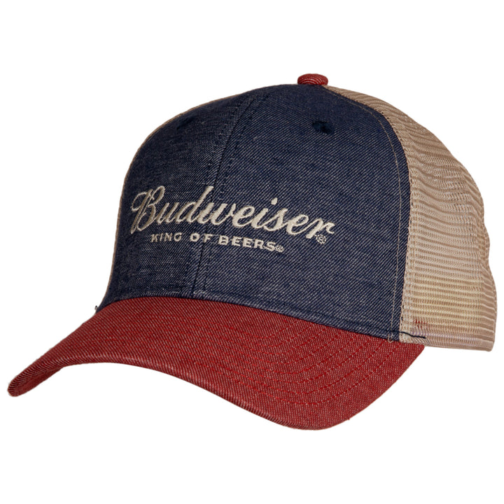 Budweiser Classic Logo and Colors Adjustable Snapback Image 1