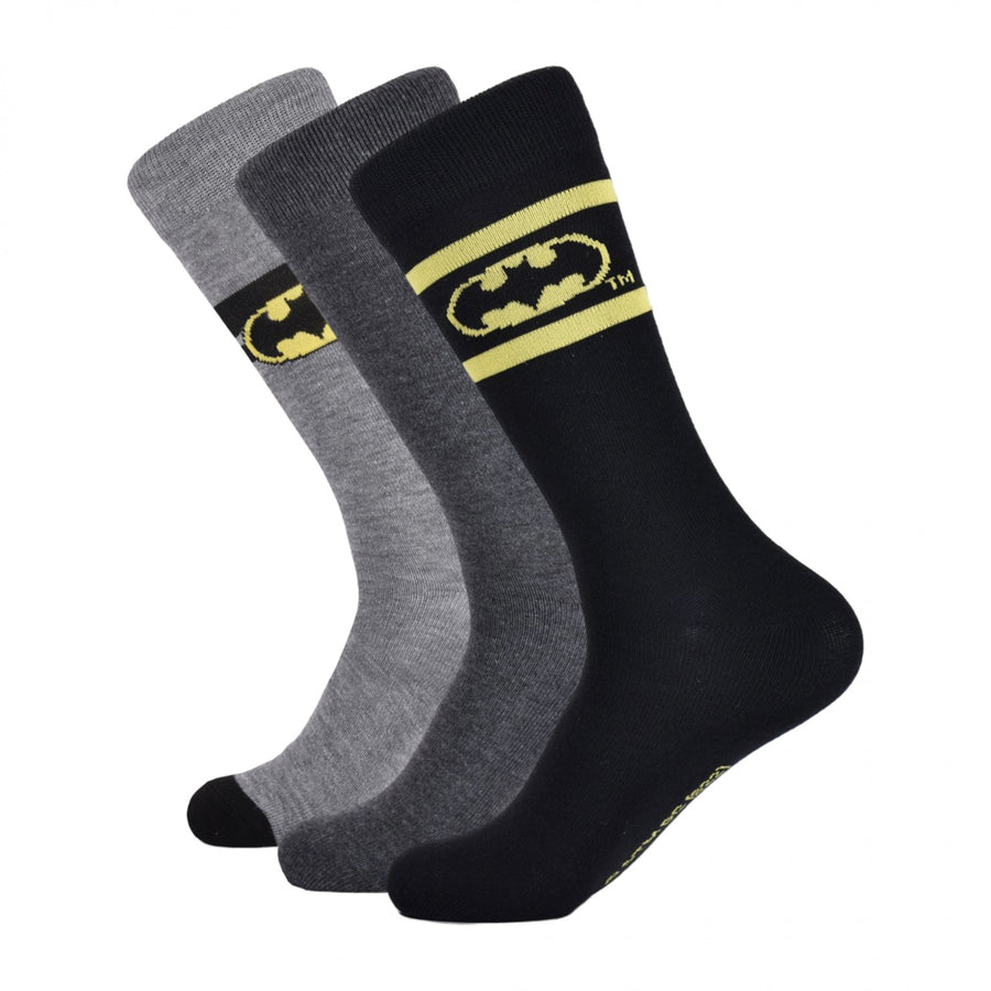 Batman Icons Crew Socks Boxed Set of 3 Pairs Image 1