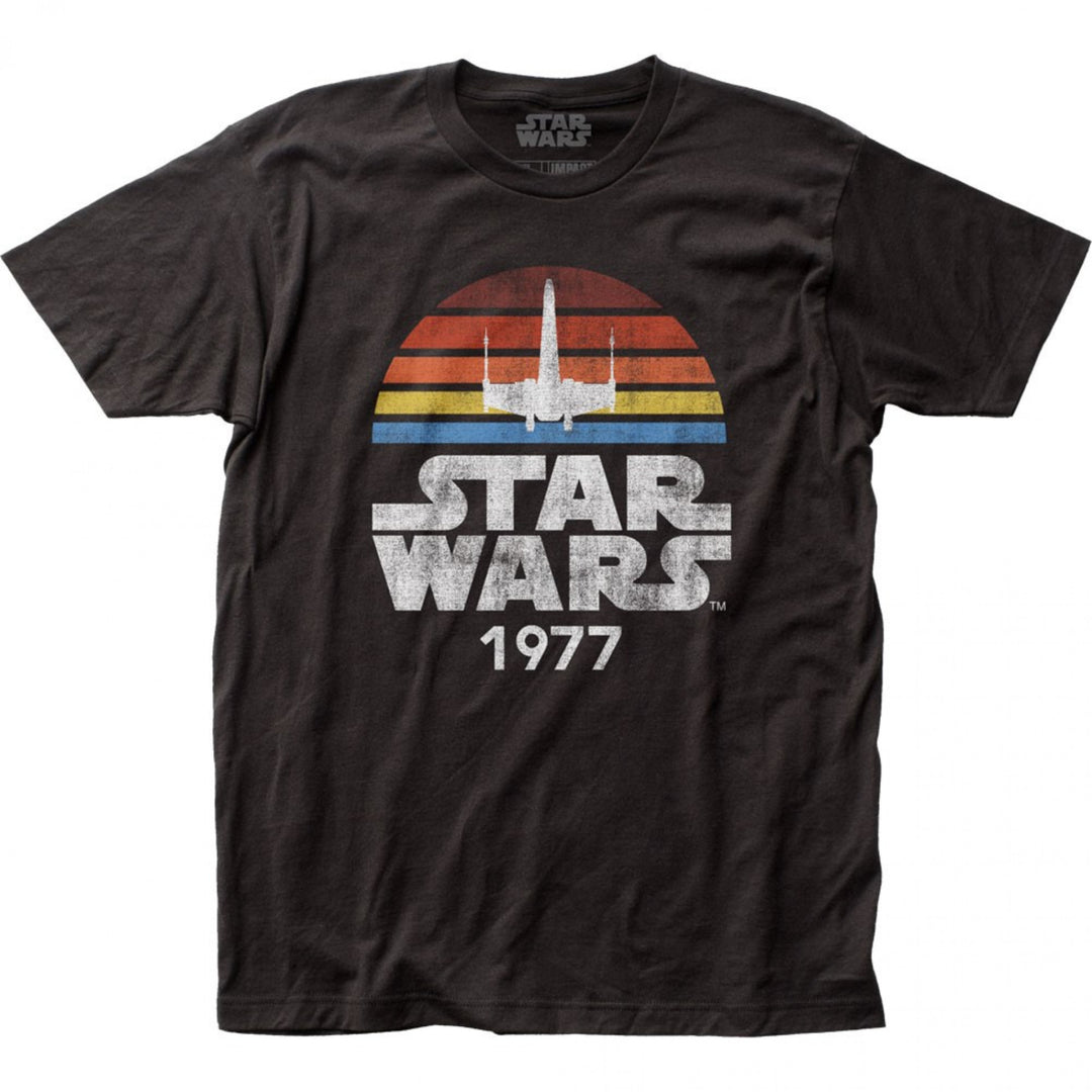 Star Wars 1977 Fitted Jersey T-Shirt Image 1