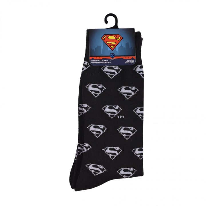 Superman Classic Logo Crew Socks Image 4