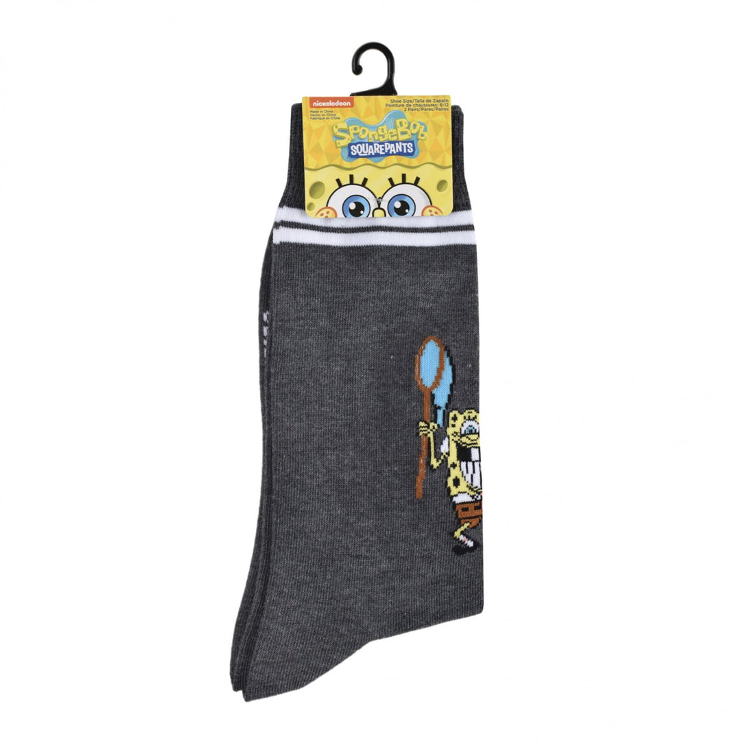 SpongeBob and Patrick Friendship Crew Socks 2-Pair Pack Image 4