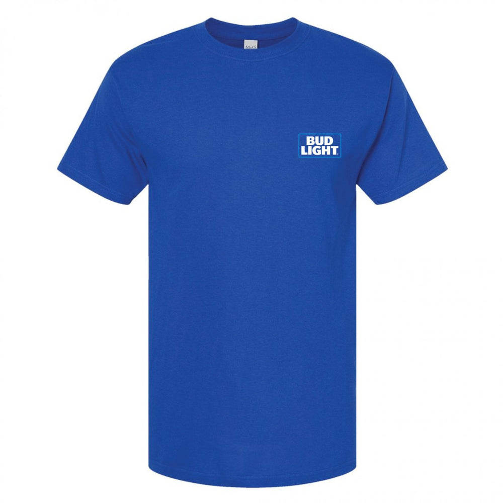 Bud Light Bottle Label Front and Back T-Shirt Image 2