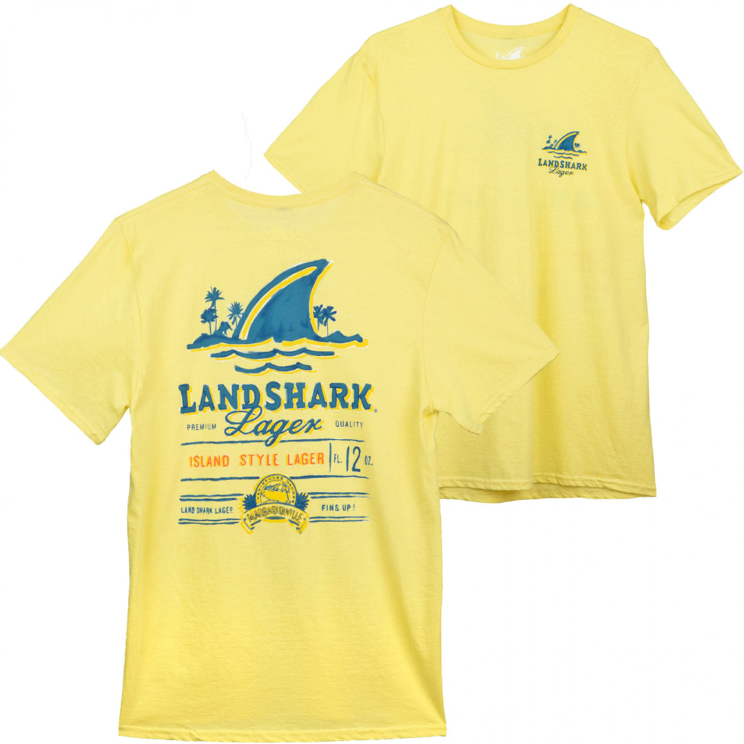 Landshark Island Style Lager Sunshine Front/Back T-Shirt Image 1