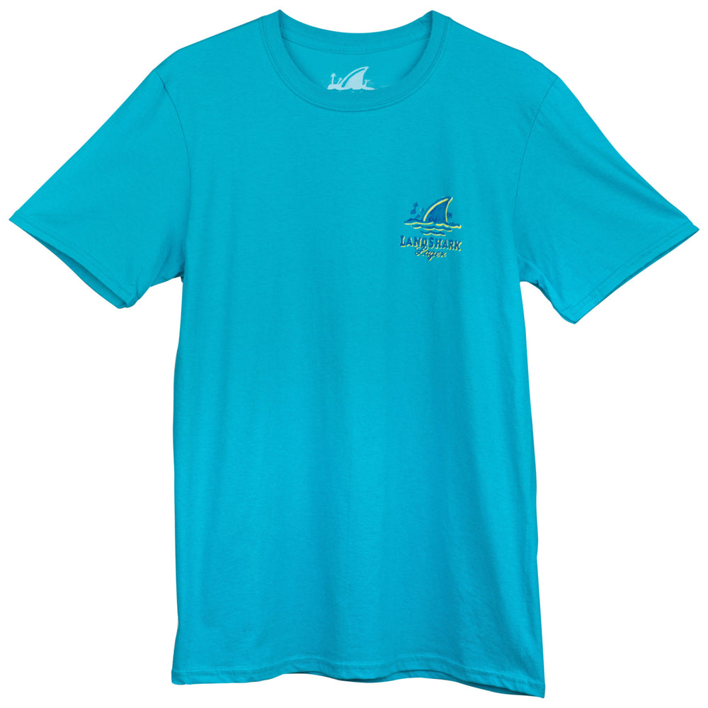 Landshark Island Style Lager Tropical Front/Back T-Shirt Image 2