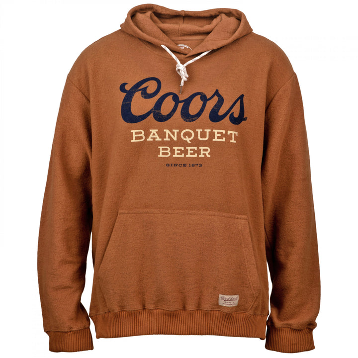 Coors Banquet Beer Distressed Logo Hoodie Image 1