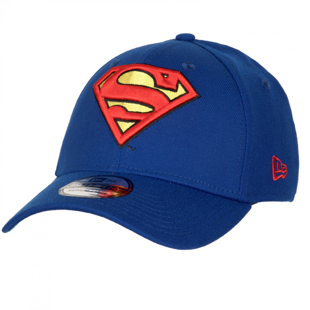 Superman Classic Emblem Era 39Thirty Fitted Hat Image 1