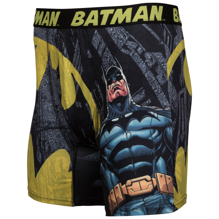 Batman Distressed Bat Signal Boxer Briefs Image 2