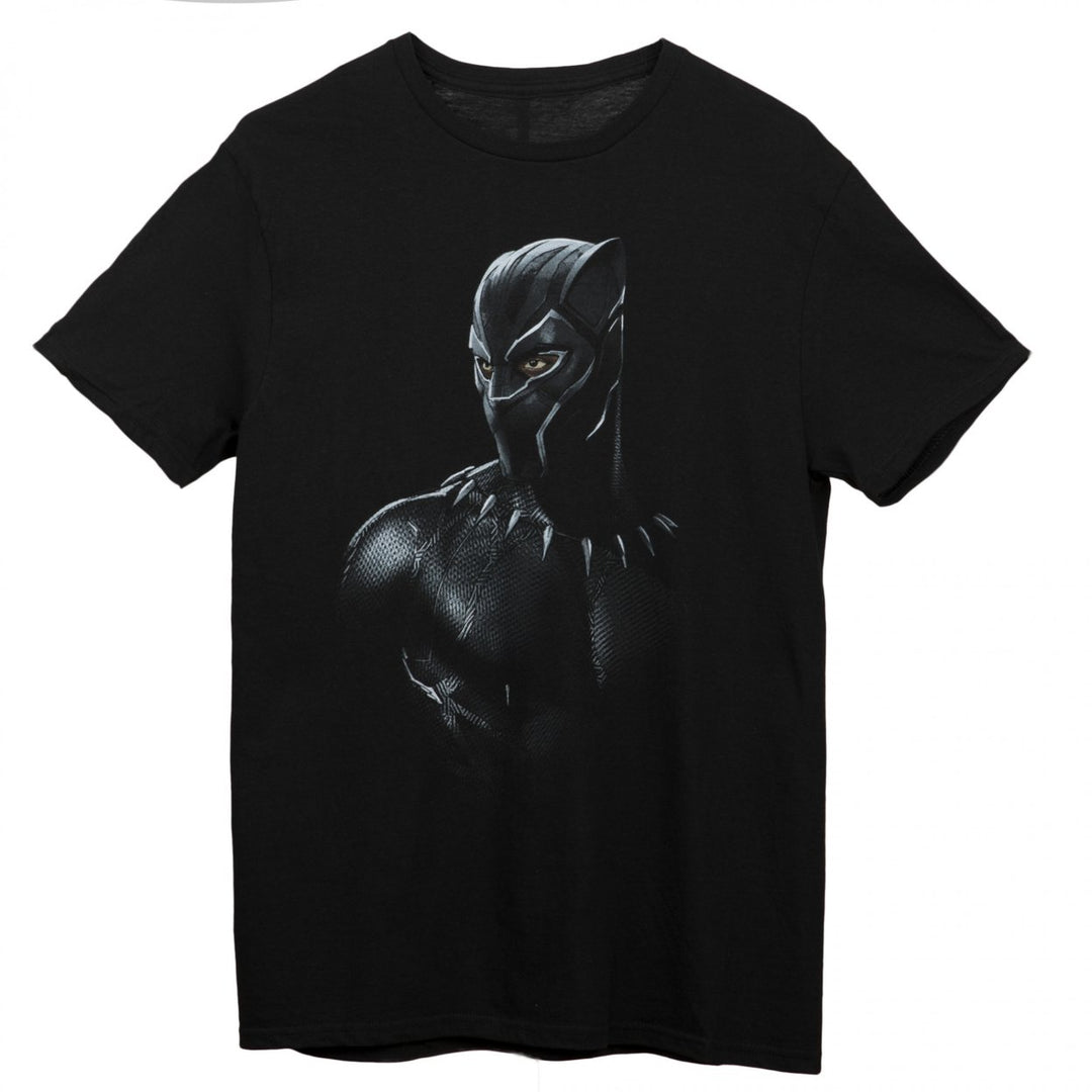 Black Panther Character Art T-Shirt Image 1