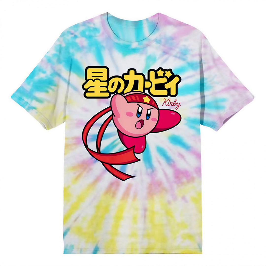 Kirby Fighter Tie-Dye T-Shirt Image 1
