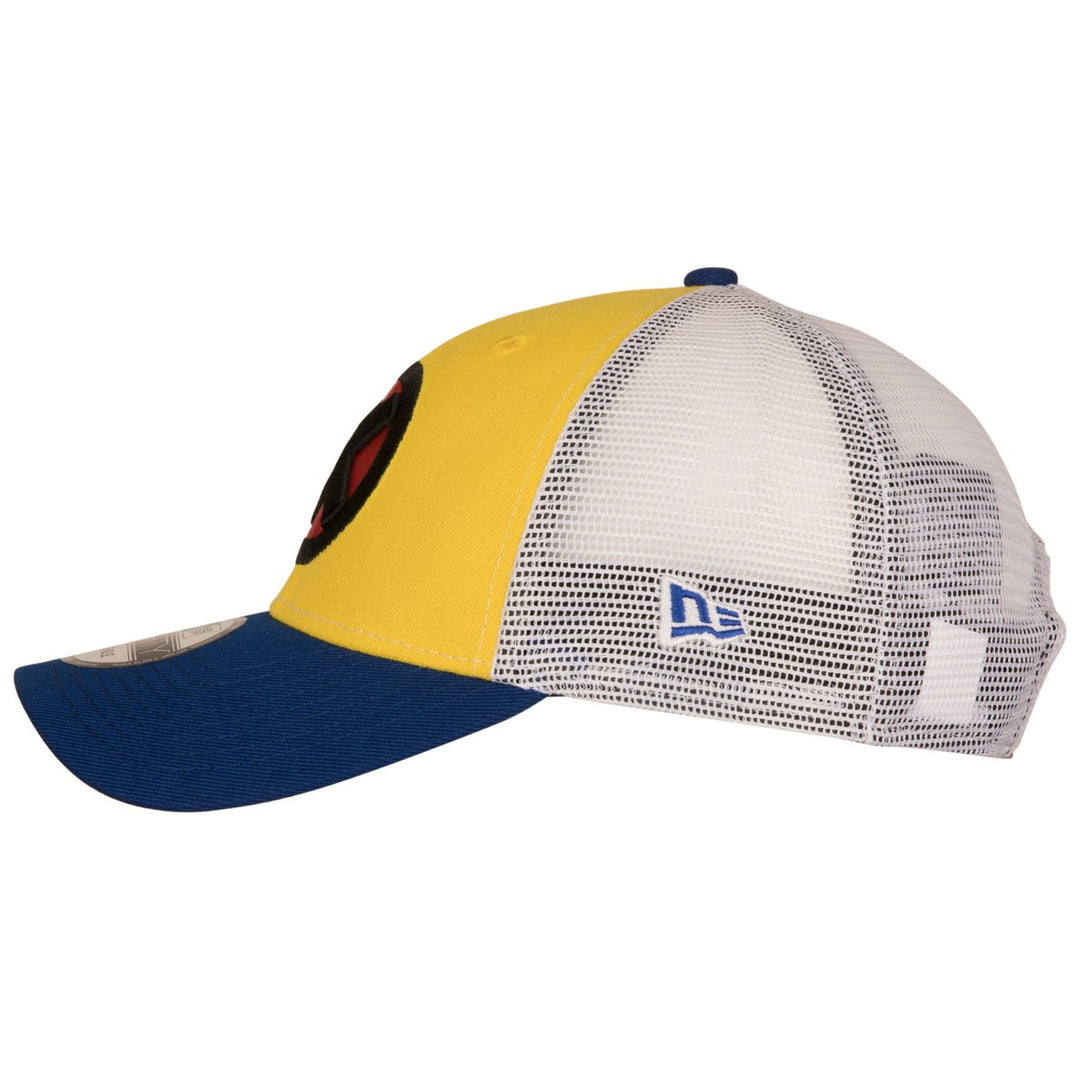 X-Men Logo Wolverine Colorway Era 9Forty Adjustable Trucker Hat Image 3