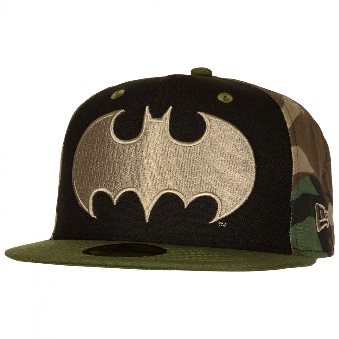 Batman Camo Panel Era 59Fifty Fitted Hat Image 1