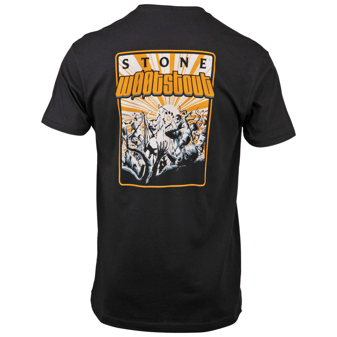 Stone Brewing w00tstout 2022 Jim Calafiore Art Front-Back T-Shirt Image 3