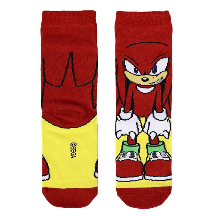 Sonic The Hedgehog Tails and Knuckles 3-Pair Pack of Youth Crew Socks Image 3