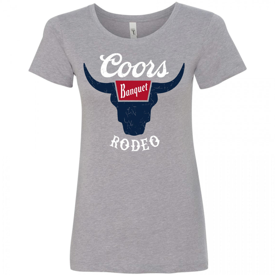 Coors Banquet Rodeo Horns Logo Womens T-Shirt Image 1