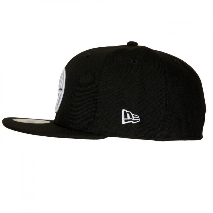 Black Lantern Symbol Blackest Night 59Fifty Fitted Hat Image 3