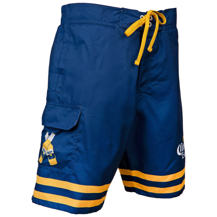 Corona Extra Crossed Bottles Board Shorts Image 4