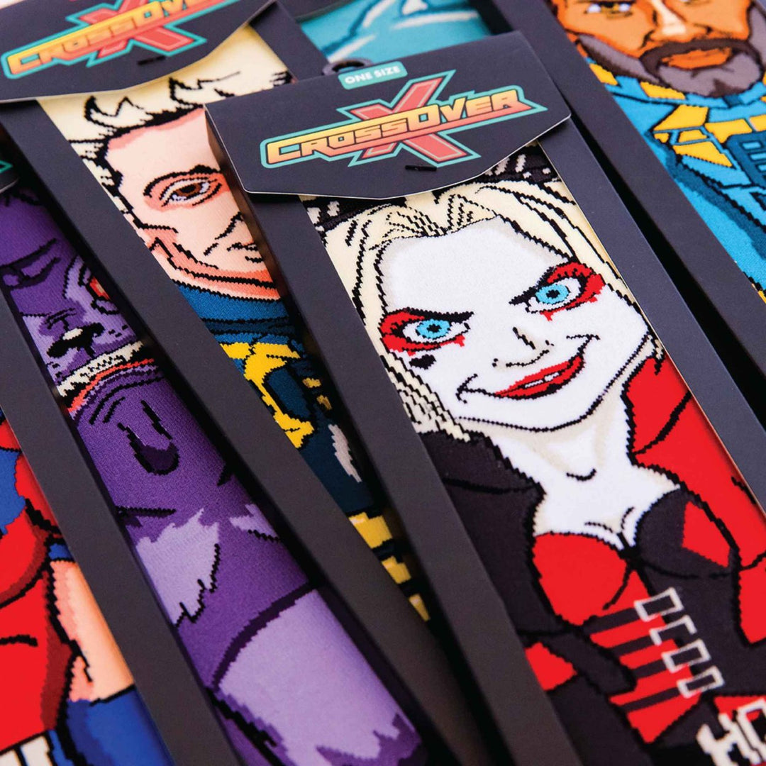 Harley Quinn Suicide Squad Crossover Crew Socks Image 3