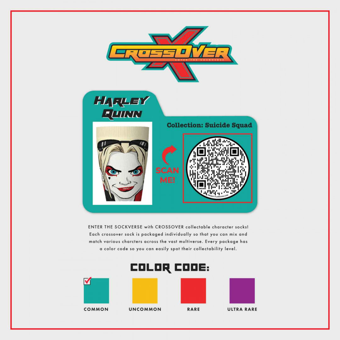 Harley Quinn Suicide Squad Crossover Crew Socks Image 4