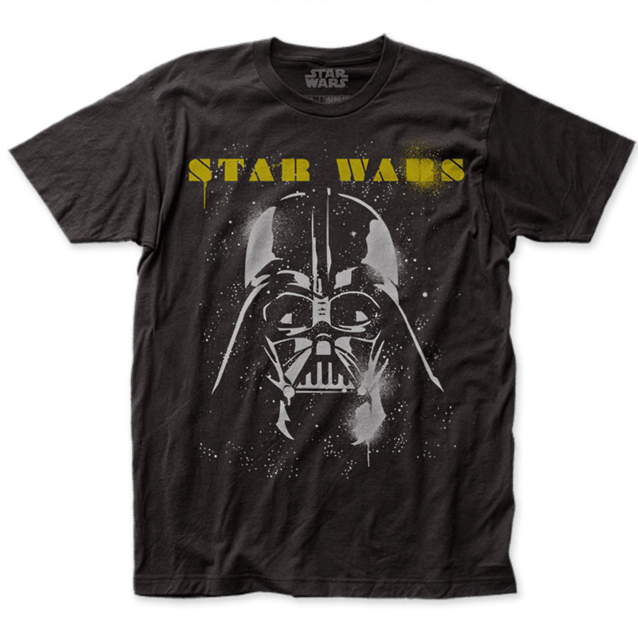 Star Wars Darth Vader Spray Paint T-Shirt Image 1