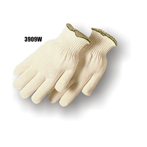 Majestic XS White String Knit Polyester Gloves Model 3909W 12 Pair Pack Image 1