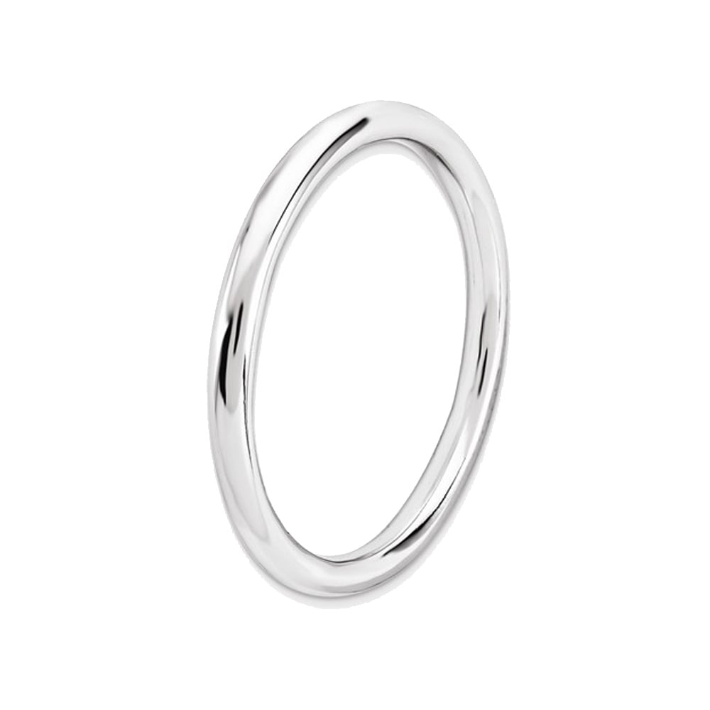 Classic Sterling Silver Ring Band (2.5mm) Image 2