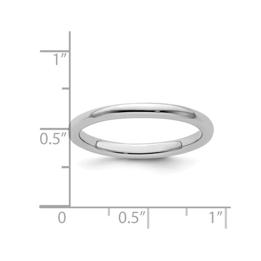 Classic Sterling Silver Ring Band (2.5mm) Image 4