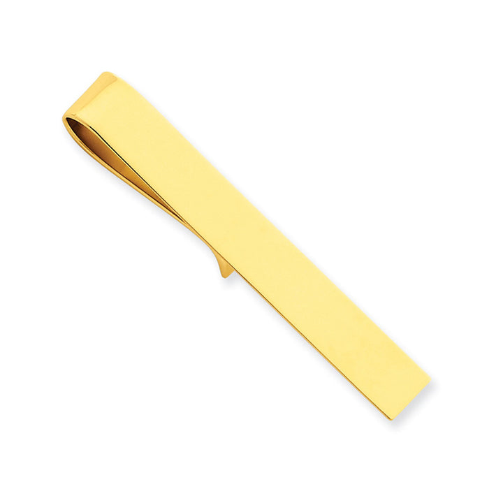 14K Yellow Gold Mens Tie Bar Image 1