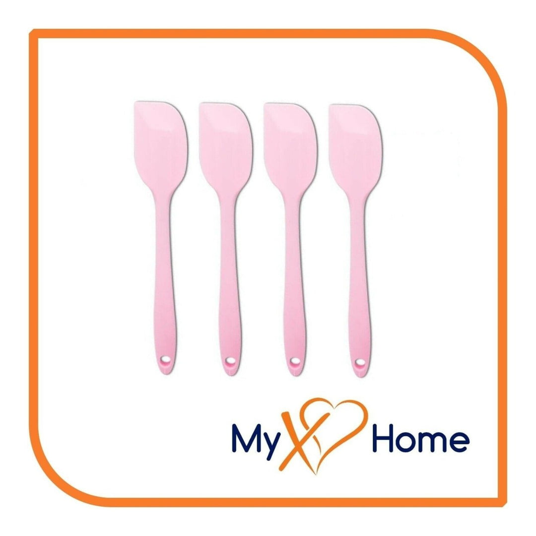 9.5" Pink Silicone Spatula by MyXOHome (1 2 4 or 6 Spatulas) Image 1