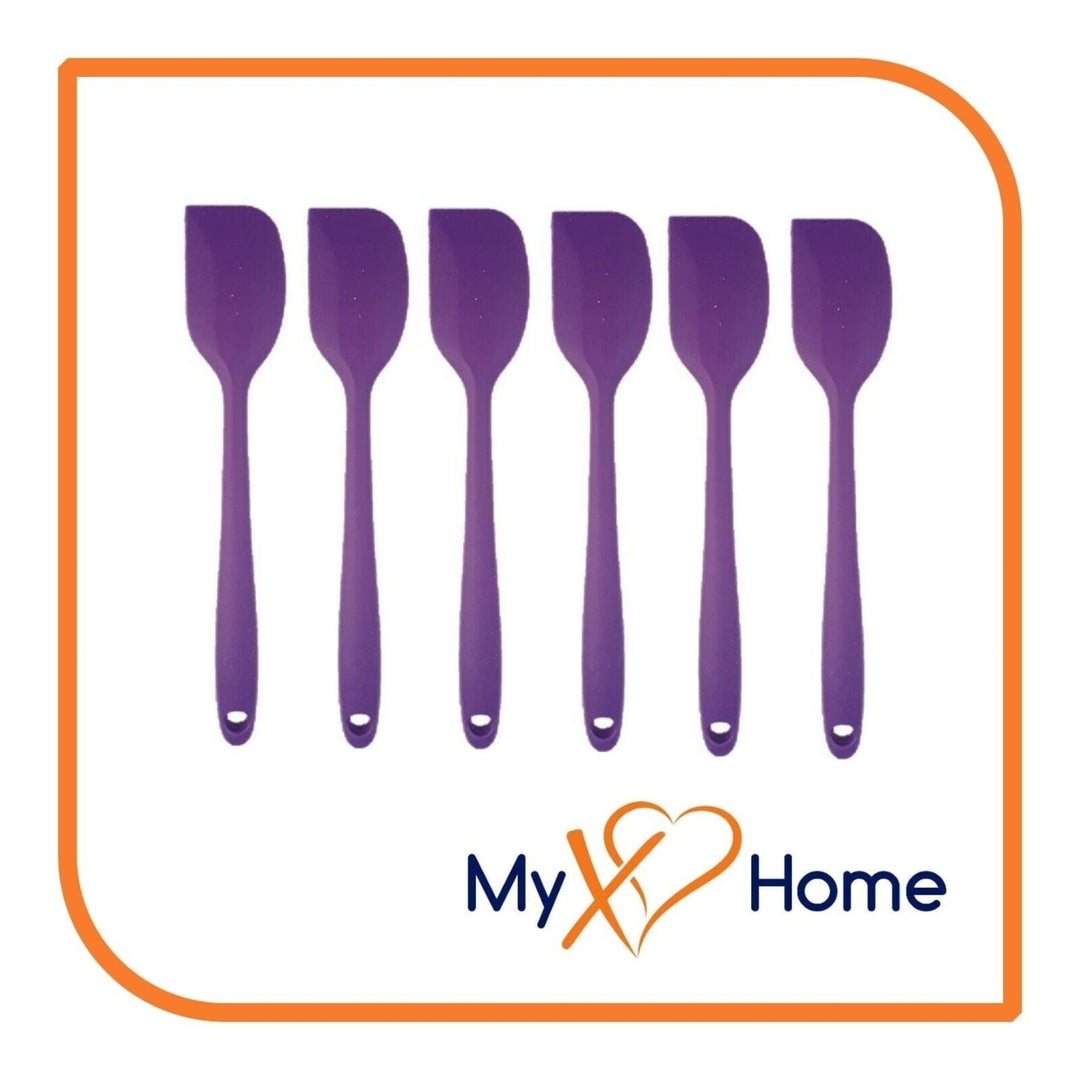 8" Purple Silicone Spatula by MyXOHome (1 2 4 or 6 Spatulas) Image 1