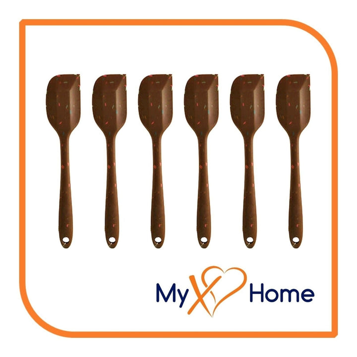 9-1/2" Chocolate Sprinkles Silicone Spatula by MyXOHome (1 2 4 or 6 Spatulas) Image 1