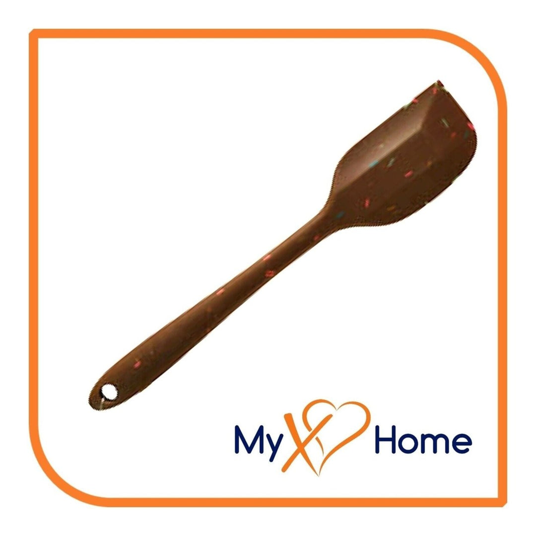 9-1/2" Chocolate Sprinkles Silicone Spatula by MyXOHome (1 2 4 or 6 Spatulas) Image 2