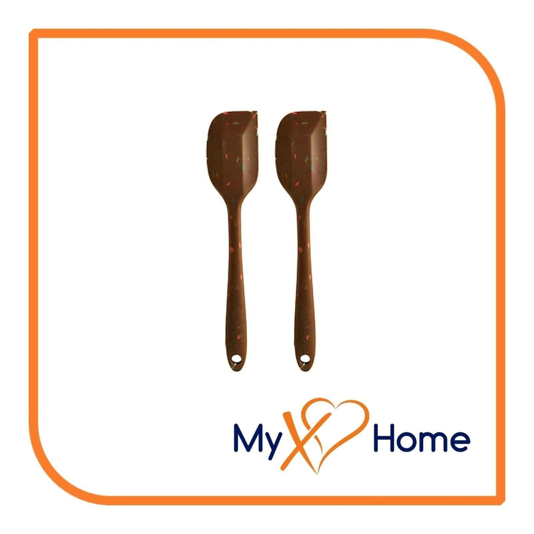 9-1/2" Chocolate Sprinkles Silicone Spatula by MyXOHome (1 2 4 or 6 Spatulas) Image 3