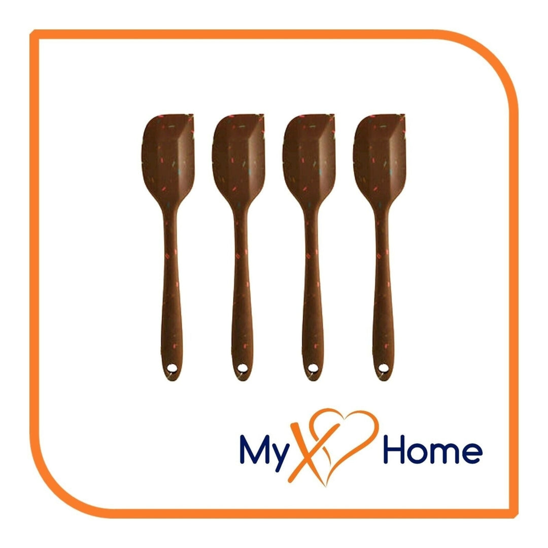 9-1/2" Chocolate Sprinkles Silicone Spatula by MyXOHome (1 2 4 or 6 Spatulas) Image 4