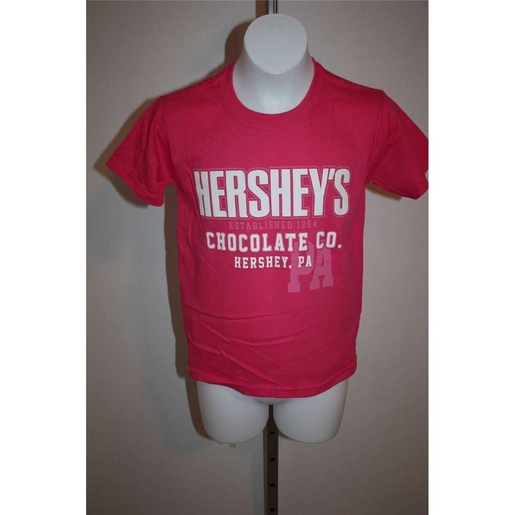 Herseys Chocolate Co. Hersey PA Youth M Medium 10/12 Cute Pink T-Shirt Image 2