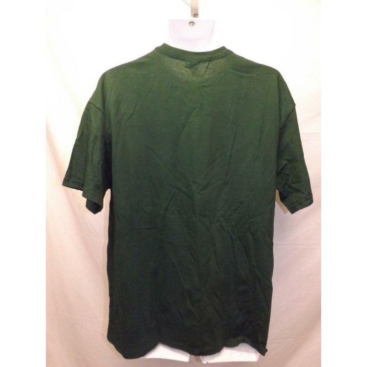 Funny I Wisconsin Beer Mens Size XL XLarge Green Shirt Image 4