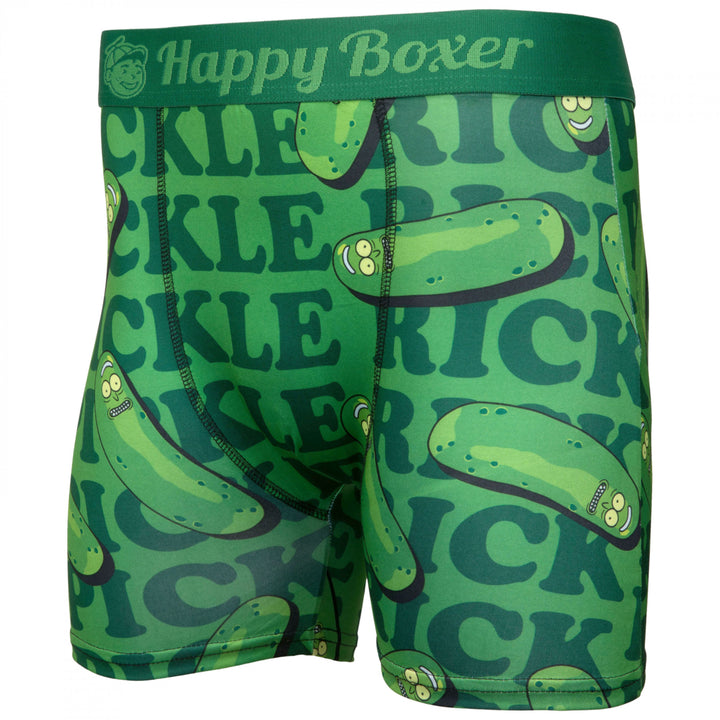 Rick and Morty Pickle Rick Happy Boxer Briefs Underwear Image 2