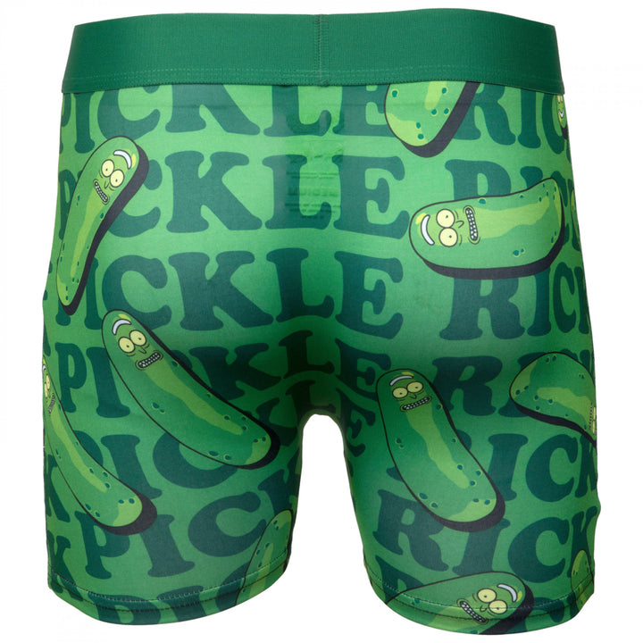Rick and Morty Pickle Rick Happy Boxer Briefs Underwear Image 3