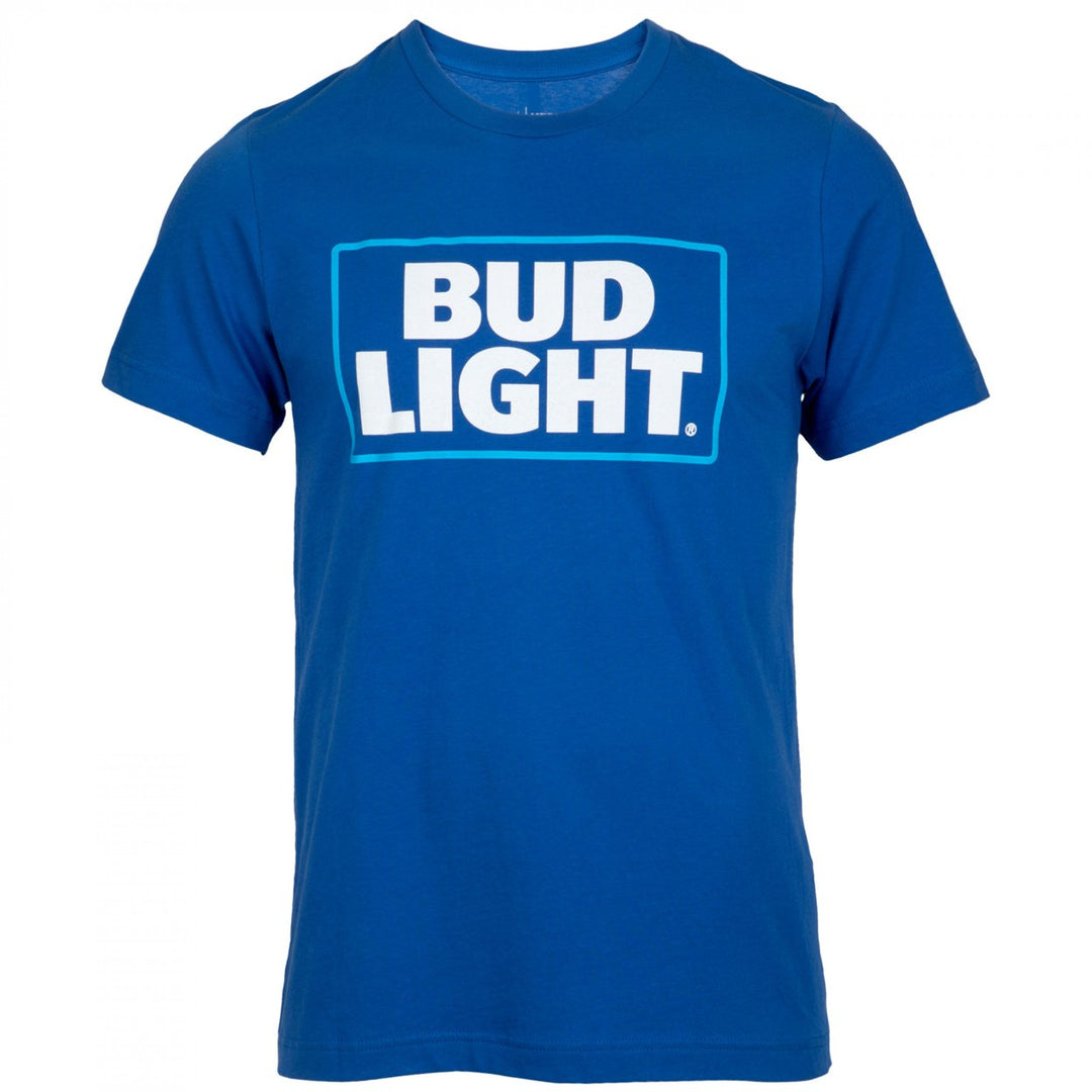 Bud Light Logo Mens Royal Blue T-Shirt Image 1