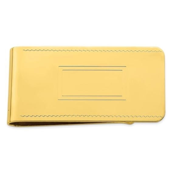 Gold-plated Kelly Waters Money Clip Image 1