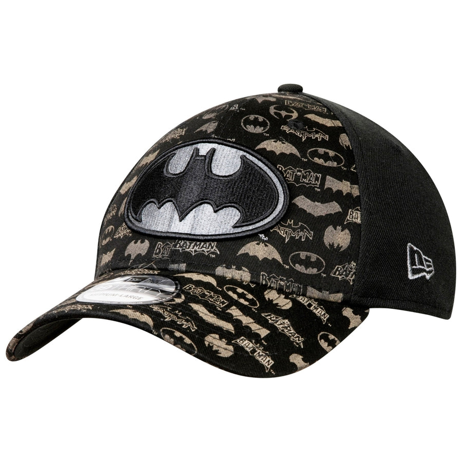 Batman Era Laser Etched All Over Logos 39Thirty Hat Image 1