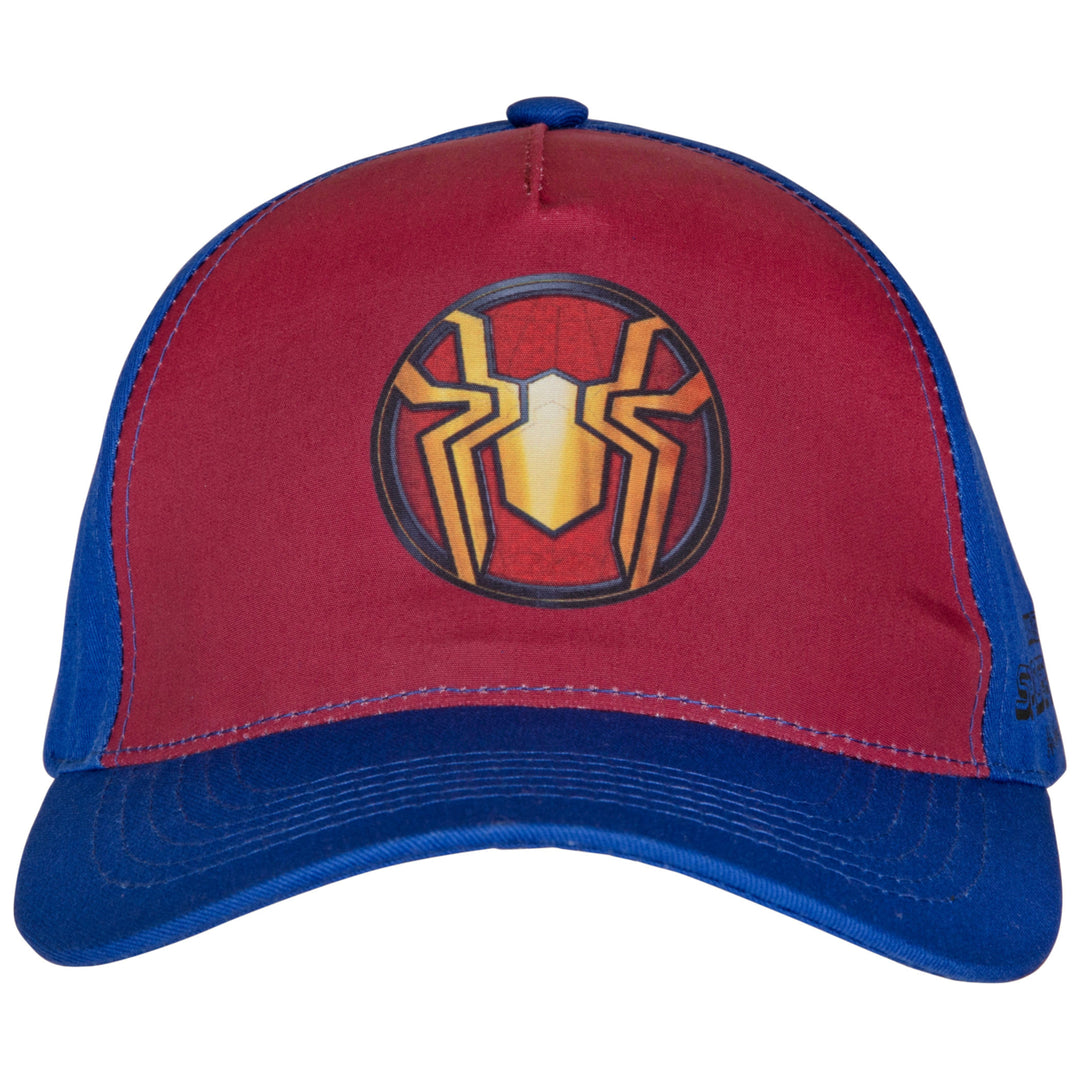 Spider-Man No Way Home The Iron Spider Symbol Printed Snapback Hat Image 2