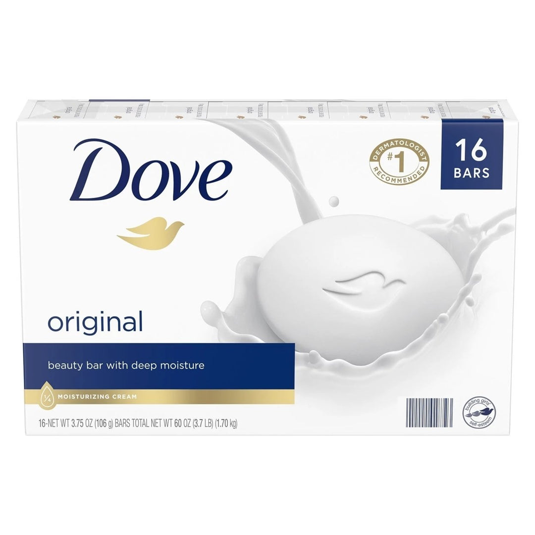 Dove Beauty Bar White 3.75 Ounce (16 Count) Image 1