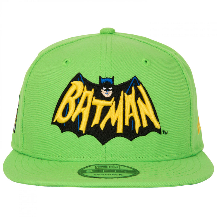 Batman 1960s Lime Green Colorway Era 9Fifty Adjustable Hat Image 3