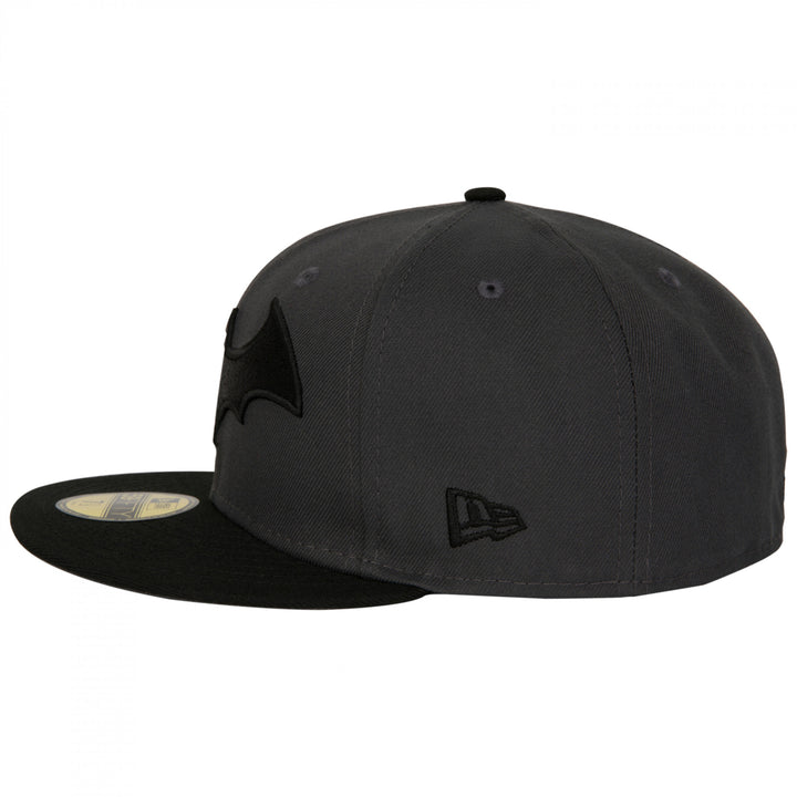 Batman Hush Logo Grey Colorway Era 59Fifty Fitted Hat Image 3