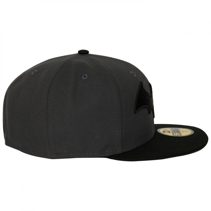 Batman Hush Logo Grey Colorway Era 59Fifty Fitted Hat Image 4