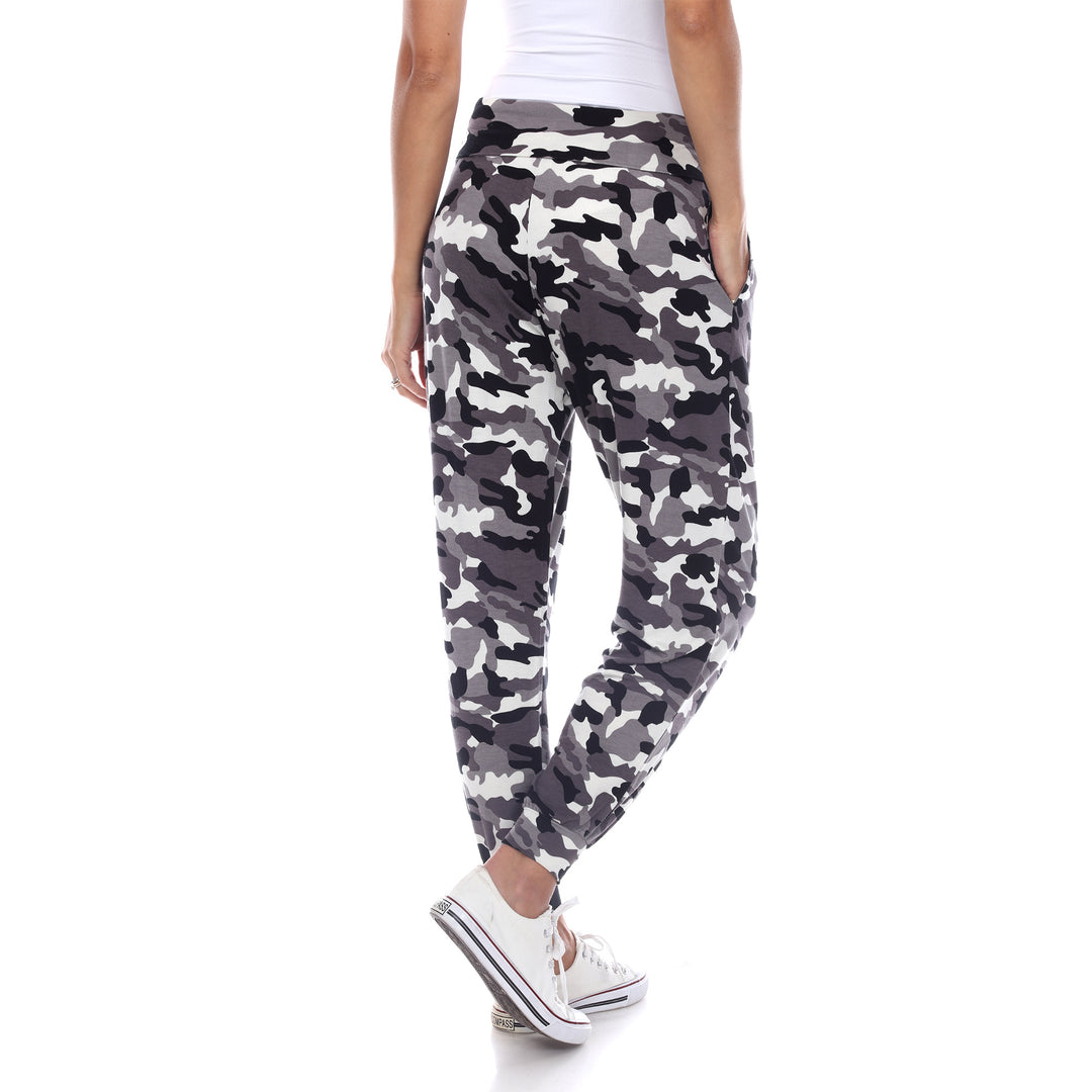 White Mark Womens Camo Harem Pants Lightweight Relaxed Fit Drawstring Size S-3X Image 3