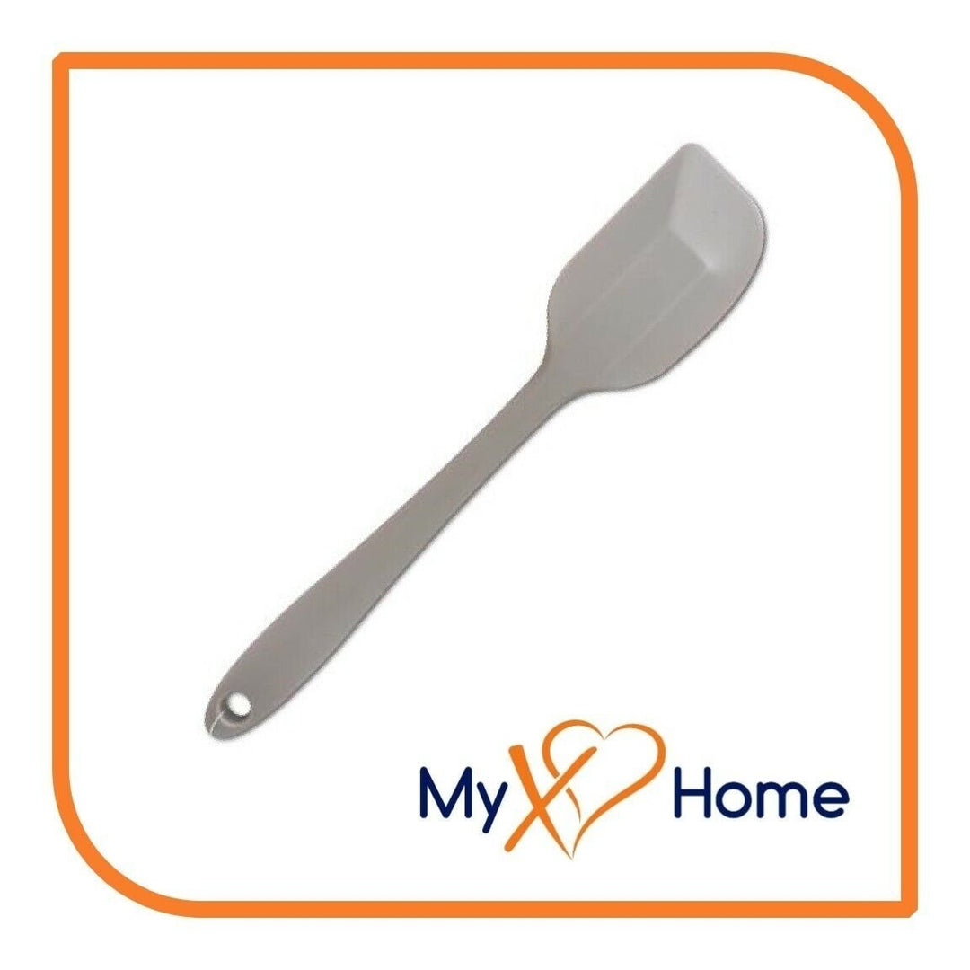 9.5" Silver / Gray Silicone Spatula by MyXOHome (1 2 4 or 6 Spatulas) Image 1